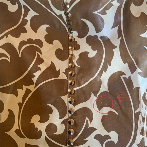 SALE!✨Vintage Etro Printed Leather Jacket *42 4/6 - Picture 9 of 9